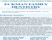 Tablet Screenshot of eckmanfamilydentistry.com